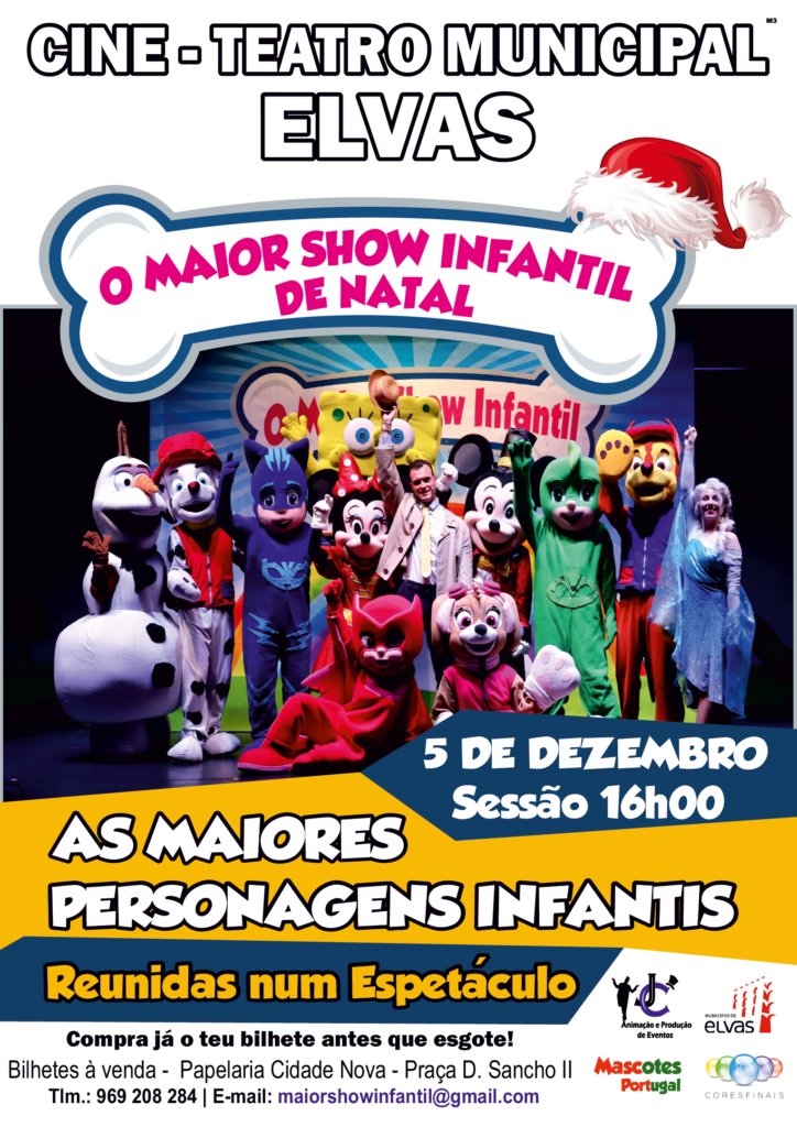 “Maior Show Infantil de Natal” no Cineteatro, dia 5