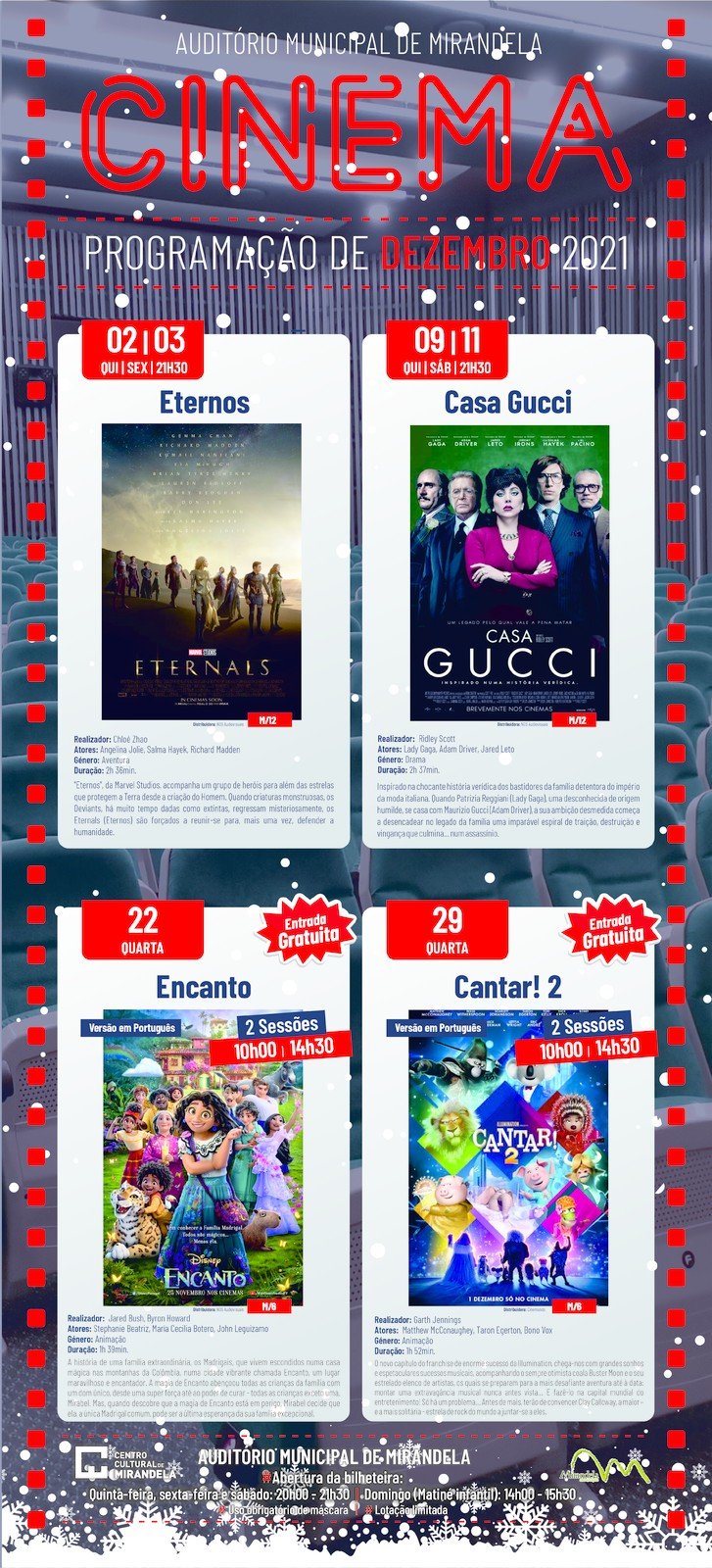 Cinema em Mirandela - Dezembro 2021