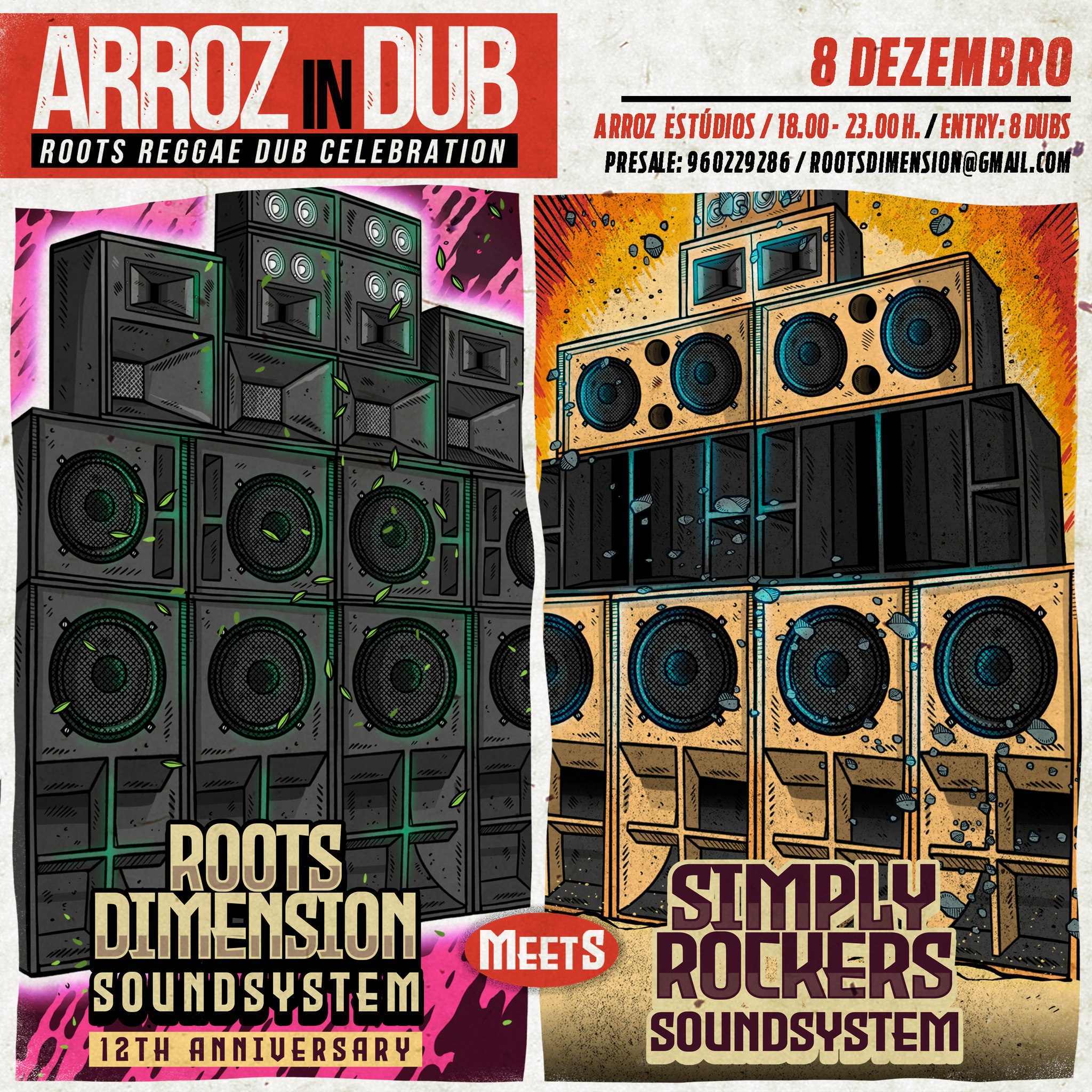 ARROZ in DUB - Holiday Special! Roots Dimension meets Simply Rockers