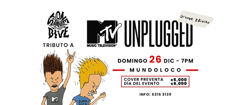 Tributo a los Grunge MTV Unplugged Mundoloco 2021