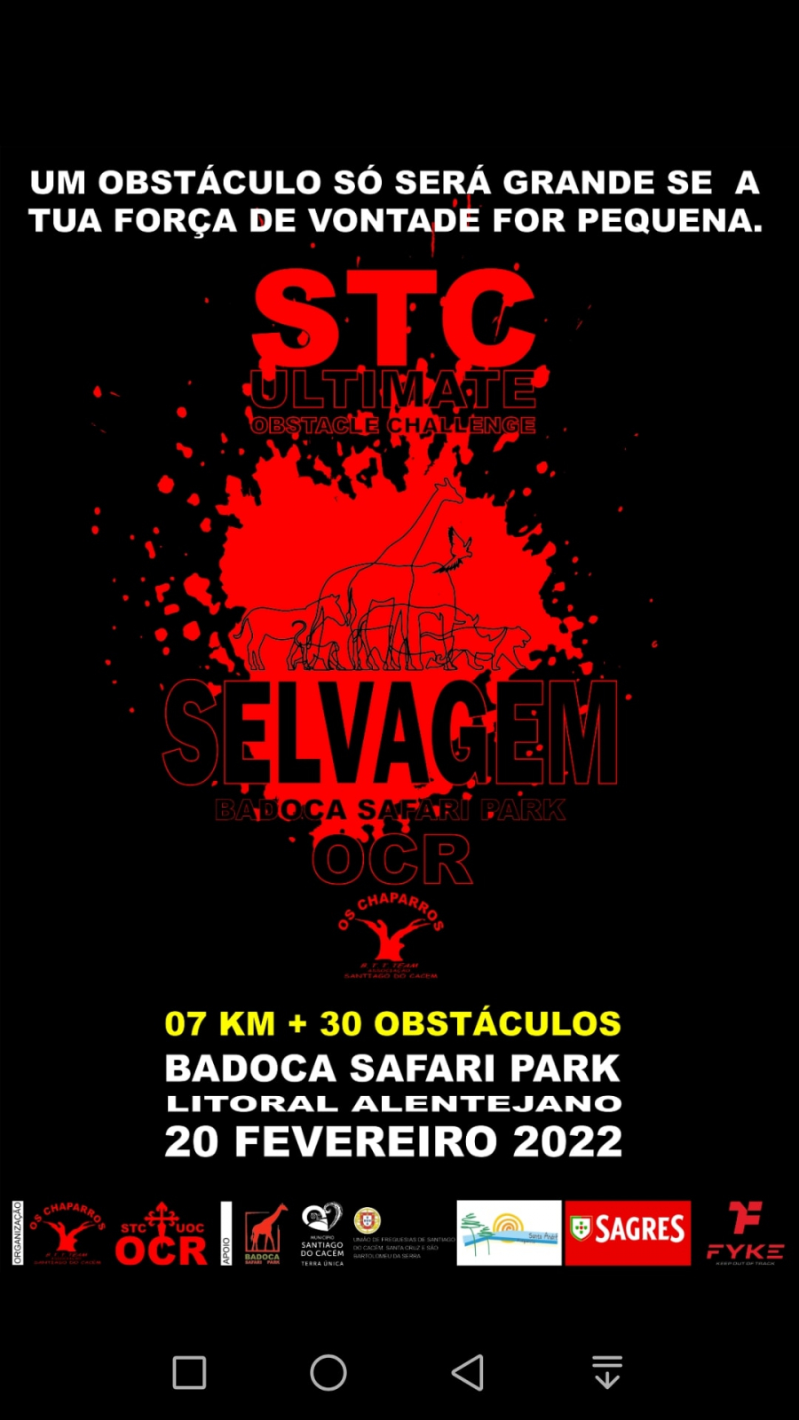 STC Ultimate Obstacle Challenge Selvagem Badoca Safari Park