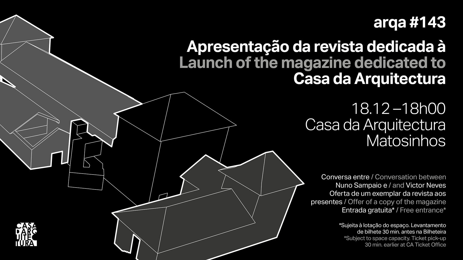 Apresentação Revista arqa #143 dedicada à Casa da Arquitectura