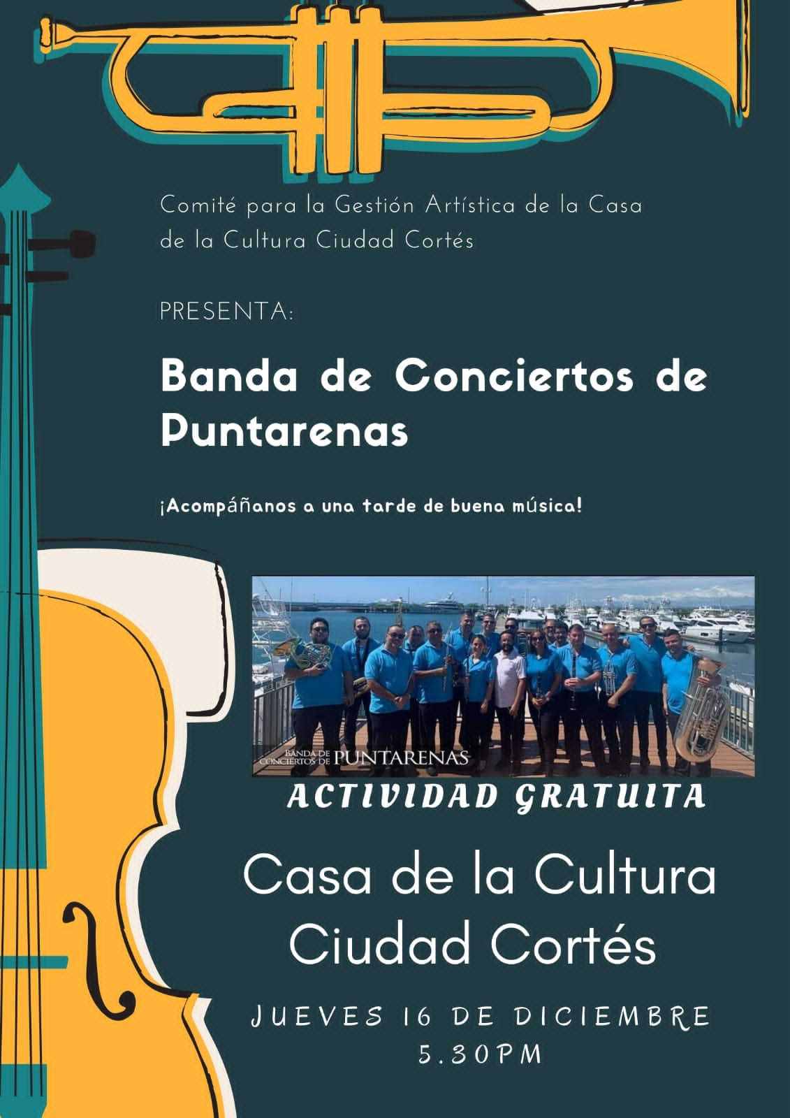 Actividad musical BANDA DE CONCIERTOS DE PUNTARENAS