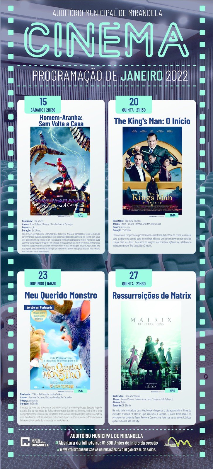 Cinema em Mirandela - Janeiro 2022