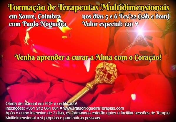 Curso de Terapia Multidimensional em Coimbra em Fev'22