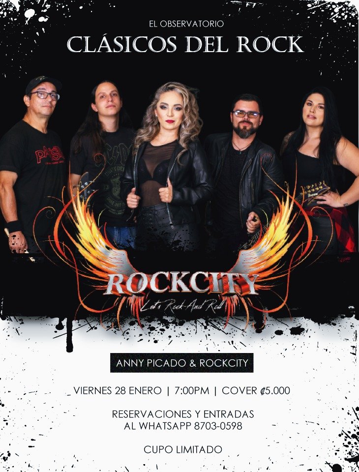 CLÁSICOS DEL ROCK! Interpretado por: Anny Picado & Rock City.