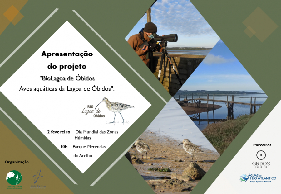 Apresentação do projeto 'BioLagoa de Óbidos - Aves aquáticas da Lagoa de Óbidos'.