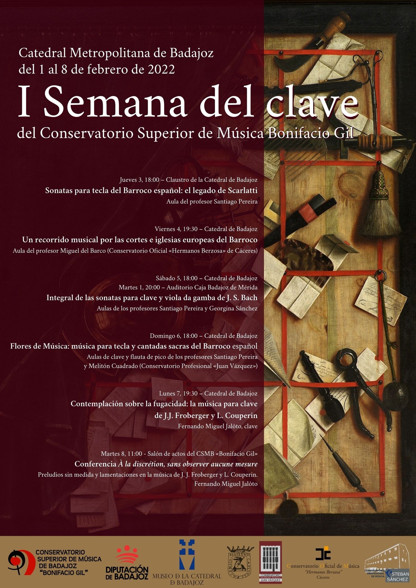 I SEMANA DEL CLAVE | Flores de Música: música para tecla y cantadas sacras del Barroco español