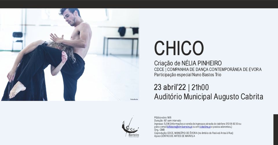 “Chico” – Criação de Nélia Pinheiro | Companhia de Dança de Évora