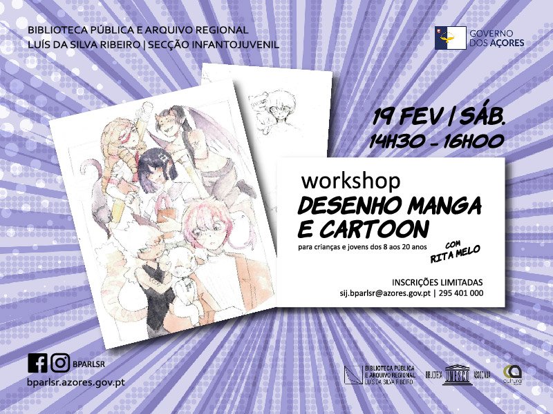 Workshop de Desenho Manga e Cartoon