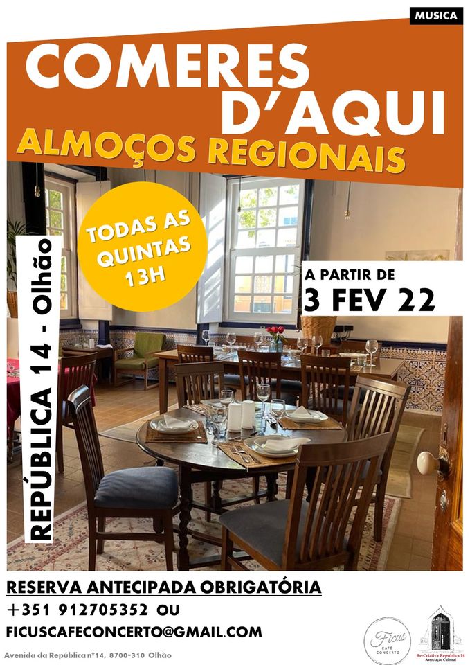 COMERES D'AQUI - Às quintas-feiras o melhor da gastronomia Olhanense e Algarvia