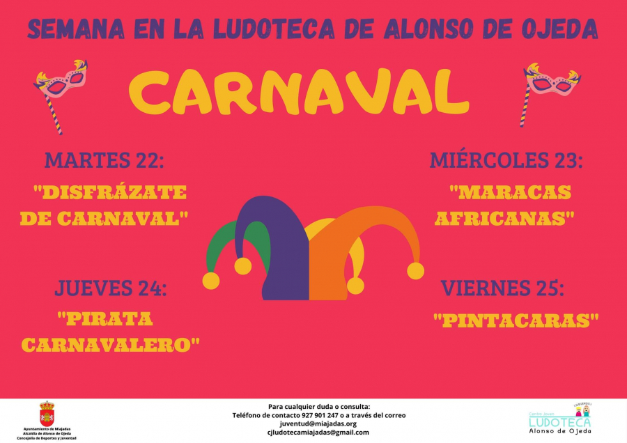 Alonso de Ojeda: Semana del Carnaval en la Ludoteca