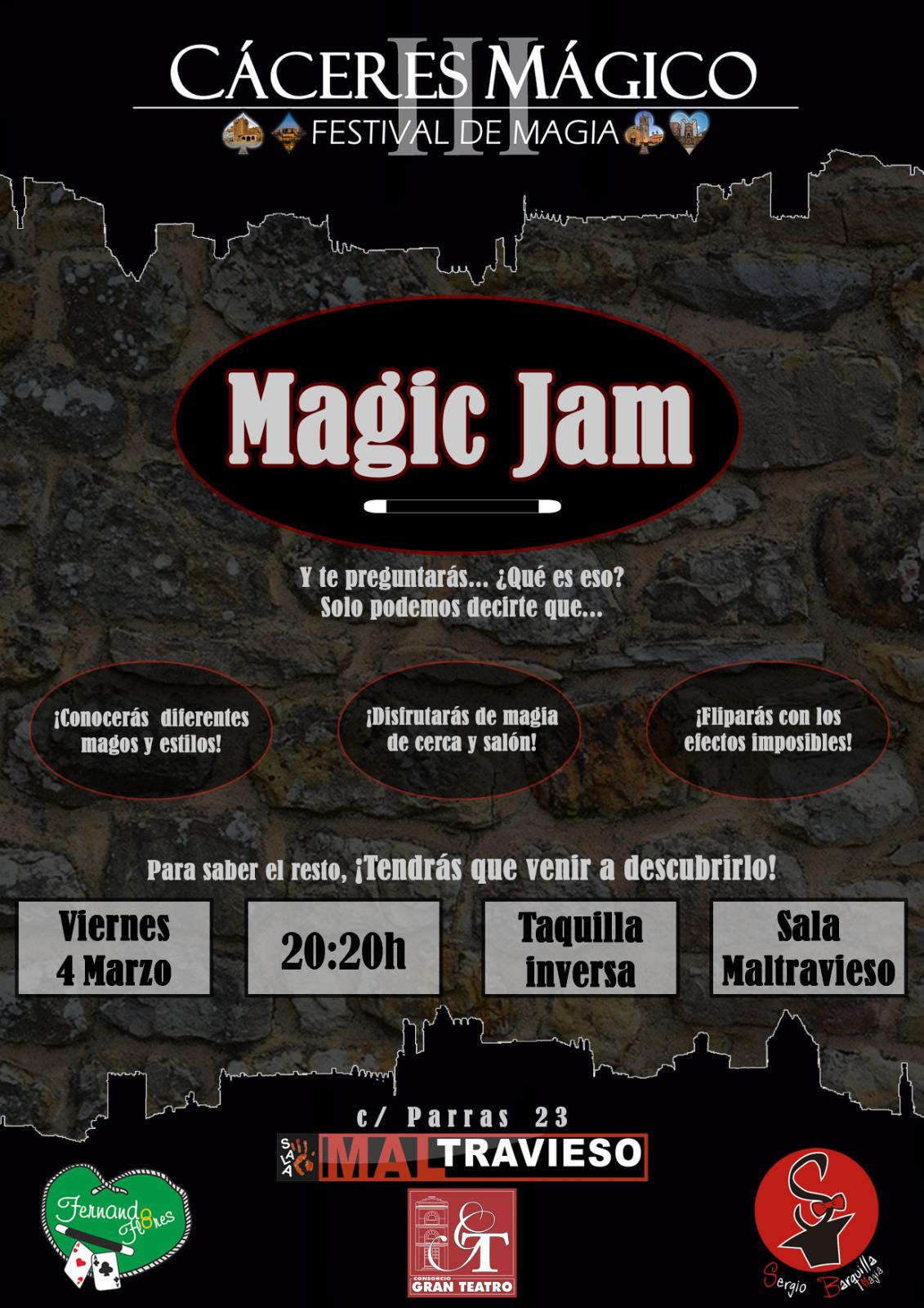 MAGIC JAM Dentro del Festival de Magia “Cáceres Mágico”