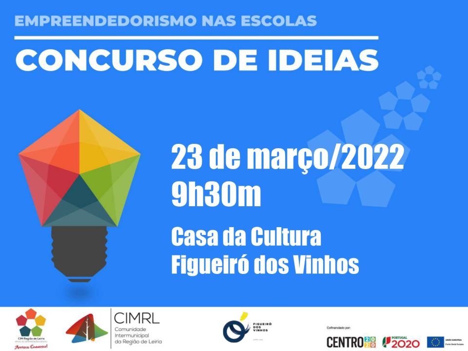 “CIMRL - Empreendedorismo Nas Escolas 2021/2022” - Concurso Municipal De Ideias De Negócio