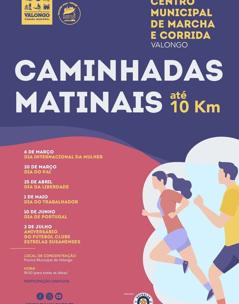 Caminhadas Centro Municipal de Marcha e Corrida de Valongo