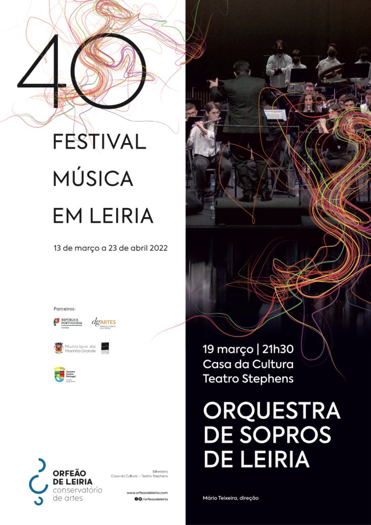 CONCERTO DO 40º FESTIVAL DE MÚSICA EM LEIRIA | ORQUESTRA DE SOPROS DE LEIRIA