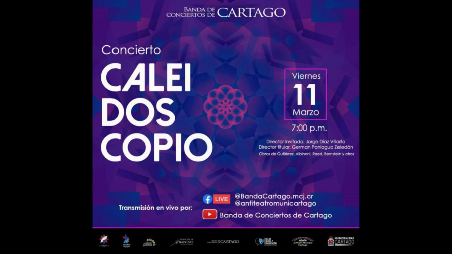 Concierto: 'Caleidoscopio' | Banda de Conciertos de Cartago