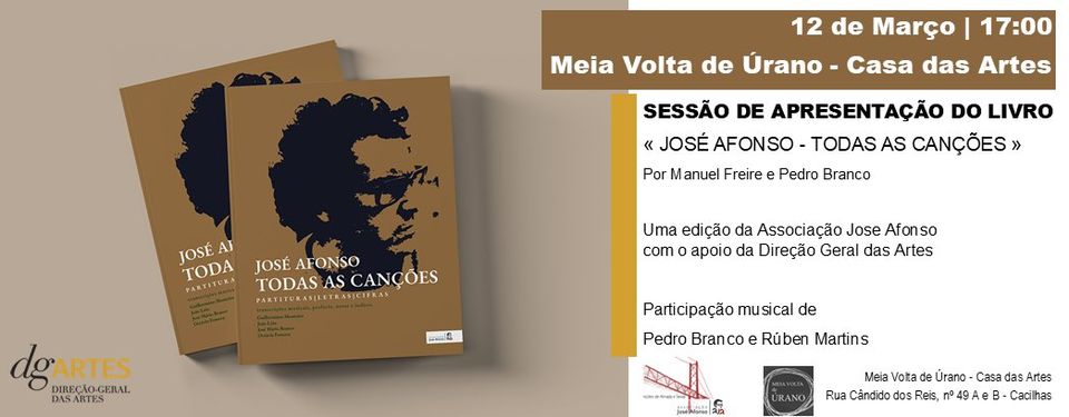 Sessão de apresentação do livro «José Afonso - Todas as Canções»