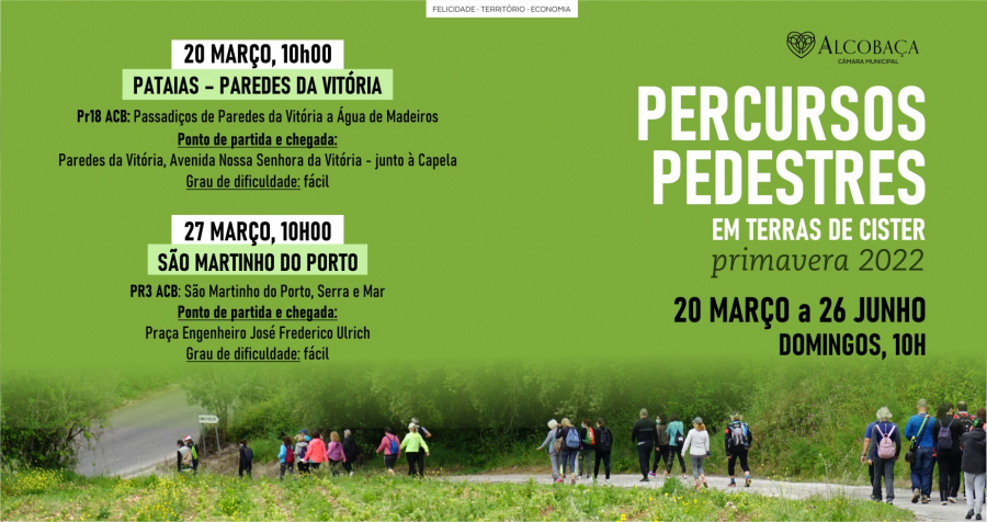 Percursos Pedestres - São Martinho do Porto, Serra e Mar