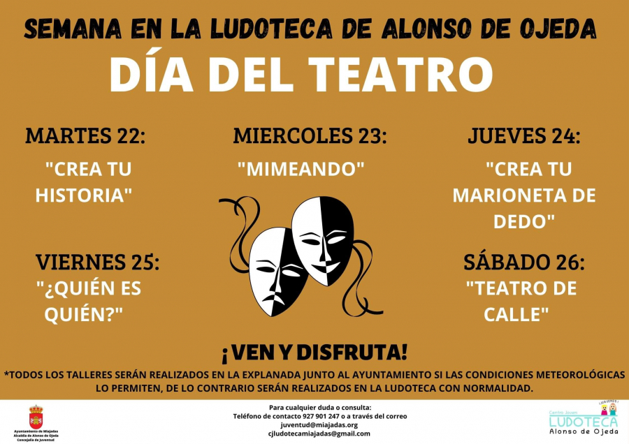 Semana en la Ludoteca de Alonso de Ojeda “Día del Teatro”