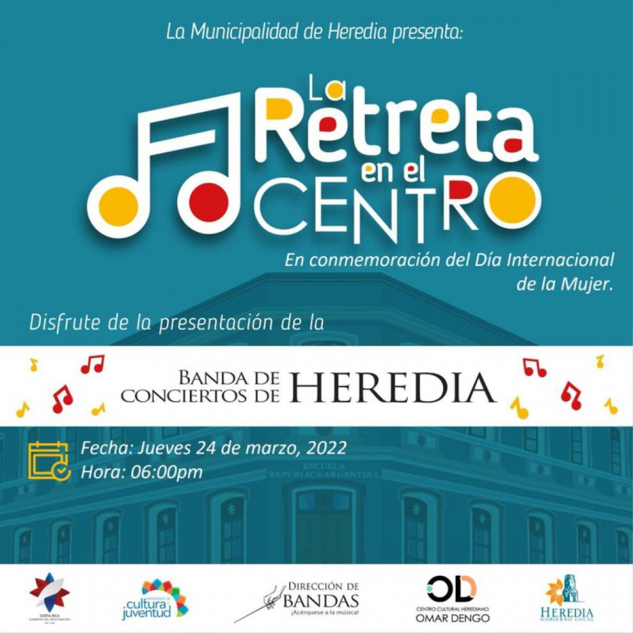 Concierto Presencial: Sexta Edición ¨Mujeres en la Música¨| Banda de Conciertos de Heredia
