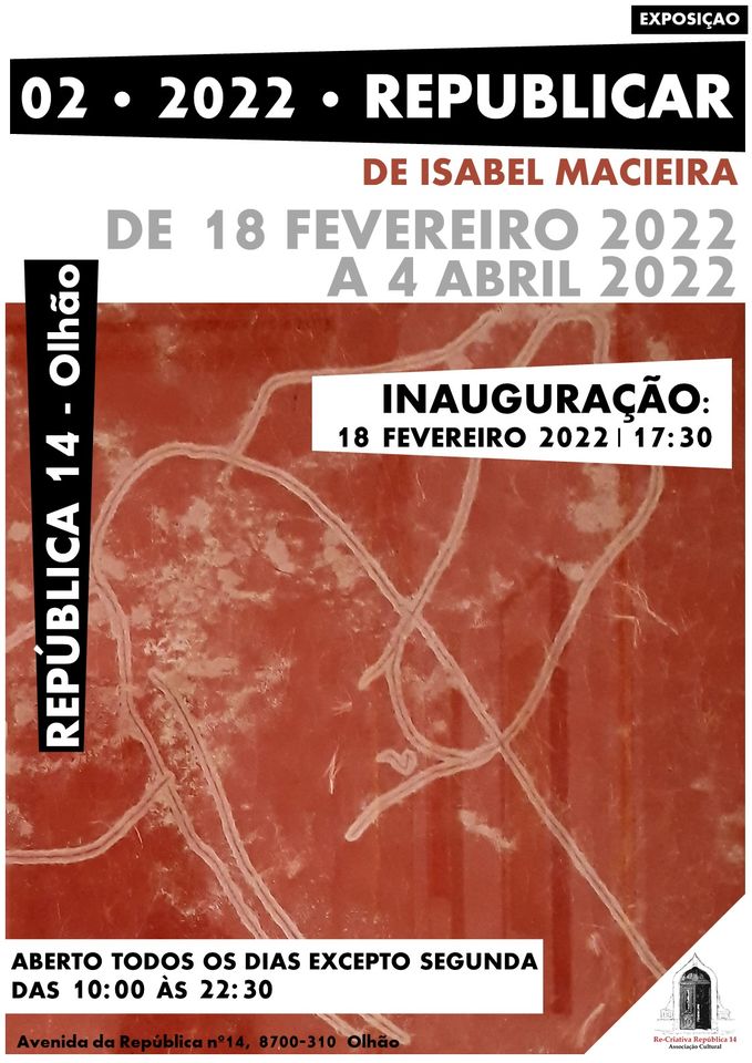 02.2022. REPUBLICAR - EXPOSIÇÃO DE GRAVURAS DE ISABEL MACIEIRA