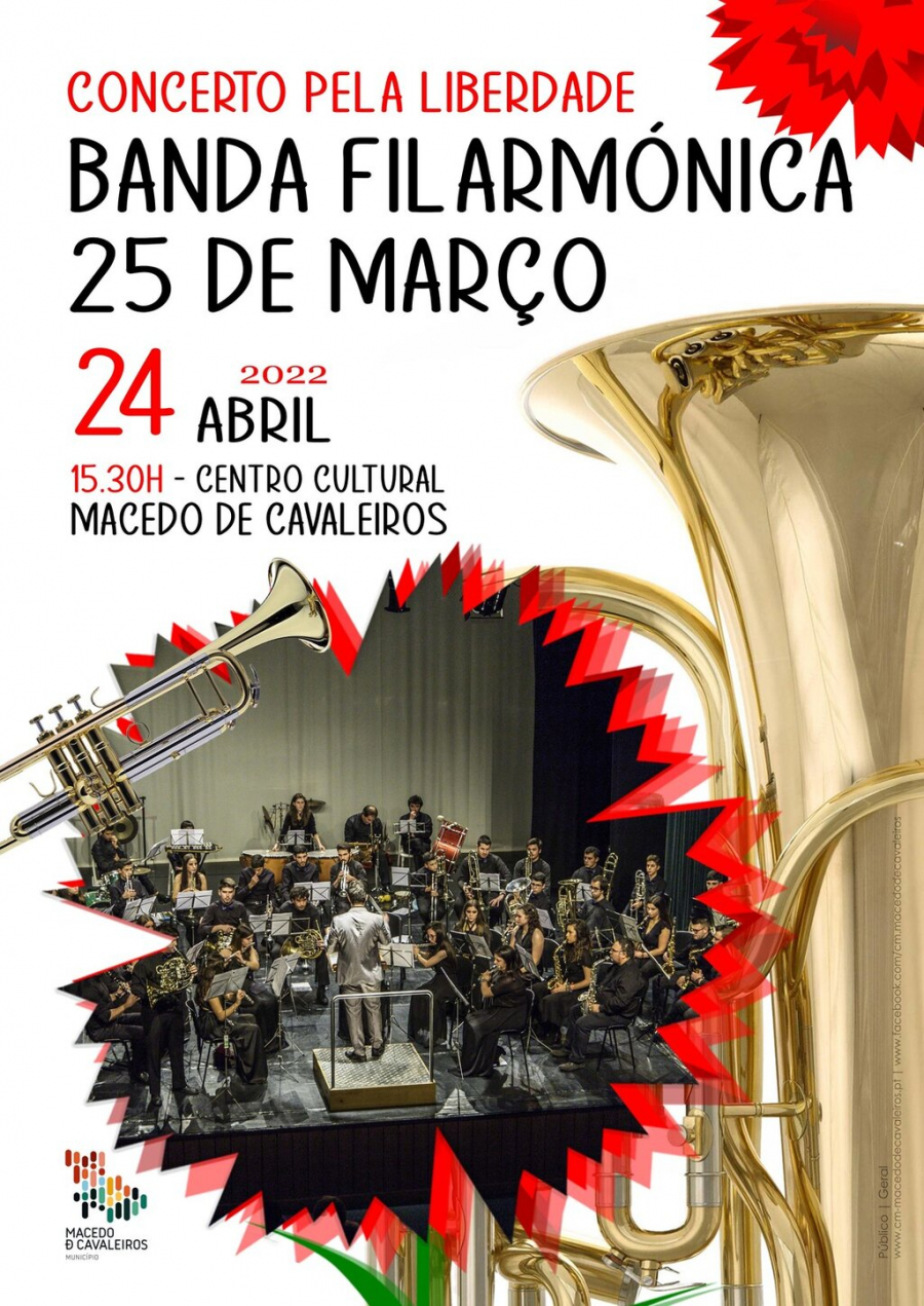 Música 'Concerto pela Liberdade' com a Banda Filarmónica 25 de Março