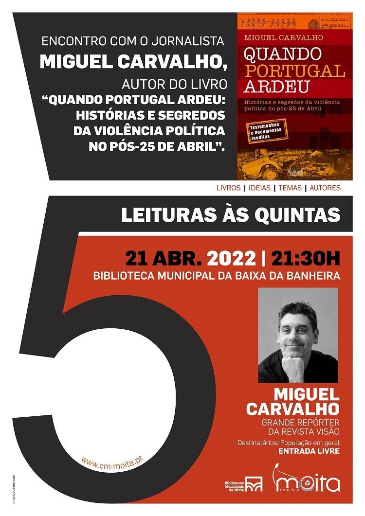 Leituras às Quintas: Encontro com o jornalista Miguel Carvalho