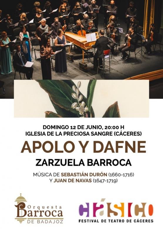 APOLO Y DAFNE, ZARZUELA BARROCA, Orquesta Barroca de Badajoz y Coro de la Orquesta Barroca de Badajoz