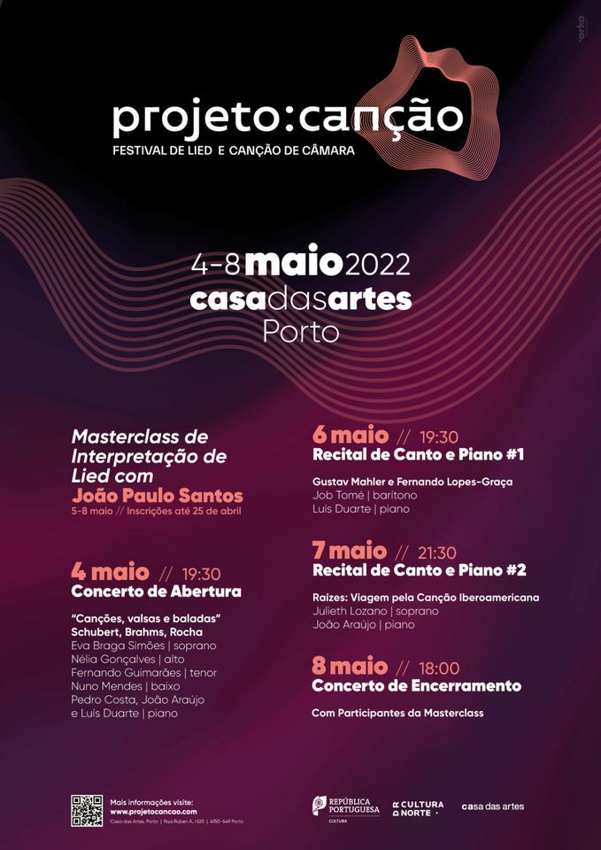 Projeto Canção_Festival de Lied: Recital de Canto e Piano #1