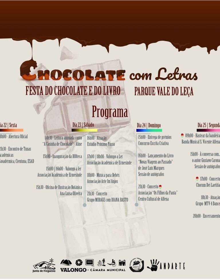 Chocolate com Letras - Festa do Chocolate e do Livro