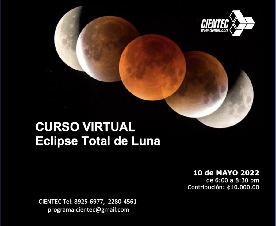Curso virtual Eclipse Total de Luna mayo 2022