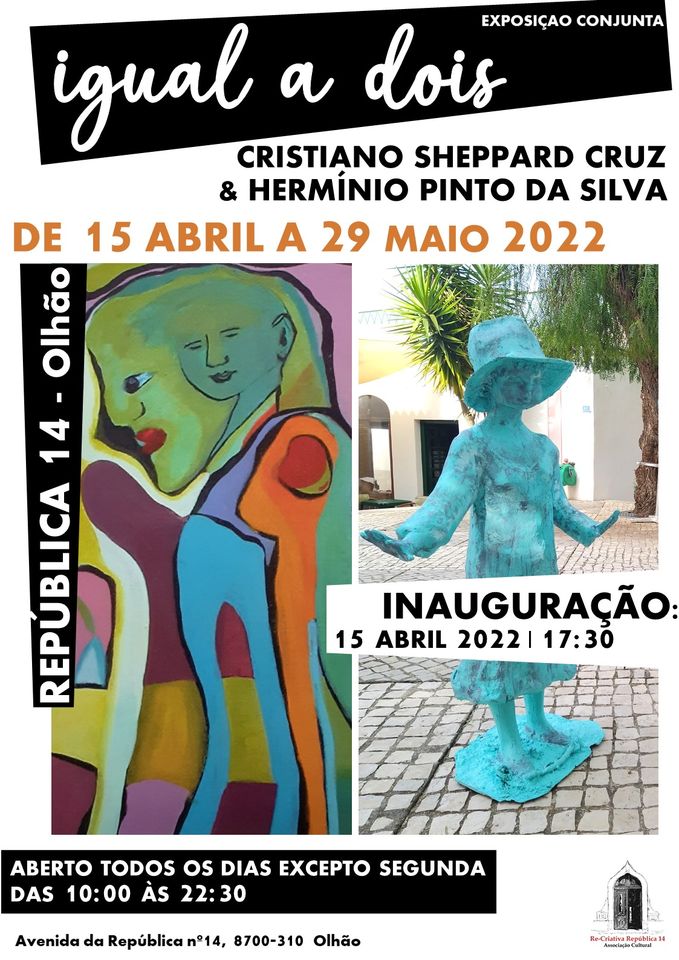 IGUAL A DOIS - Exposição conjunta de Cristiano Sheppard Cruz e Hermínio Pinto da Silva