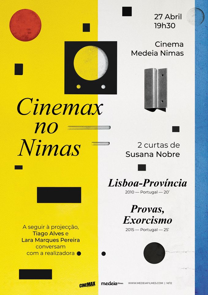 Cinemax no Nimas c/ curtas de  Susana Nobre
