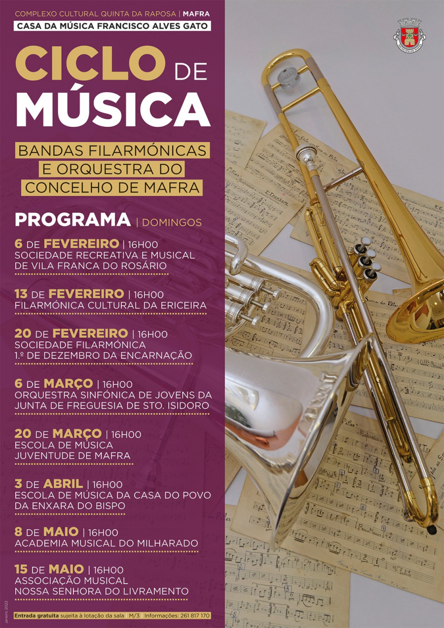Ciclo de Música 'Bandas Filarmónicas e Orquestra do Concelho de Mafra'