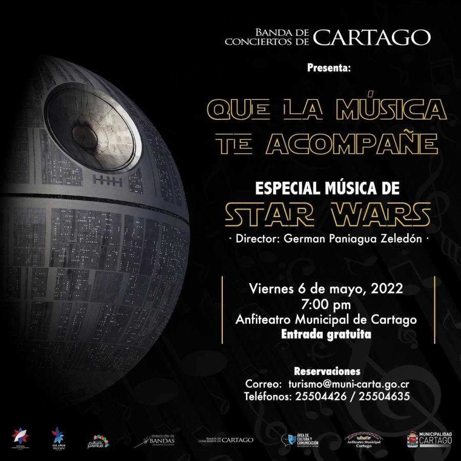 Concierto 'Que la Música te acompañe' Especial de Música de Star Wars | Banda de Conciertos de Cartago