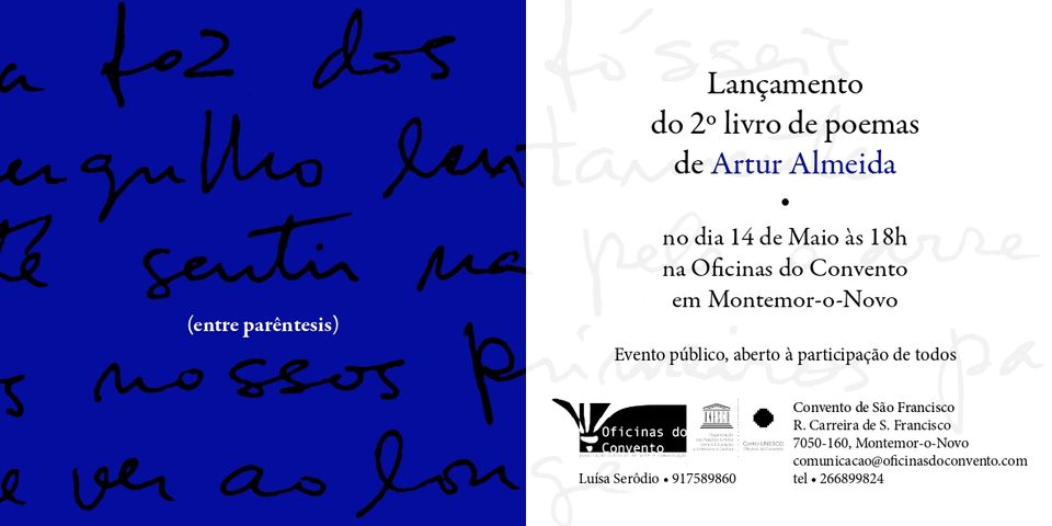 Lançamento do 2º Livro de Poemas de Artur Almeida