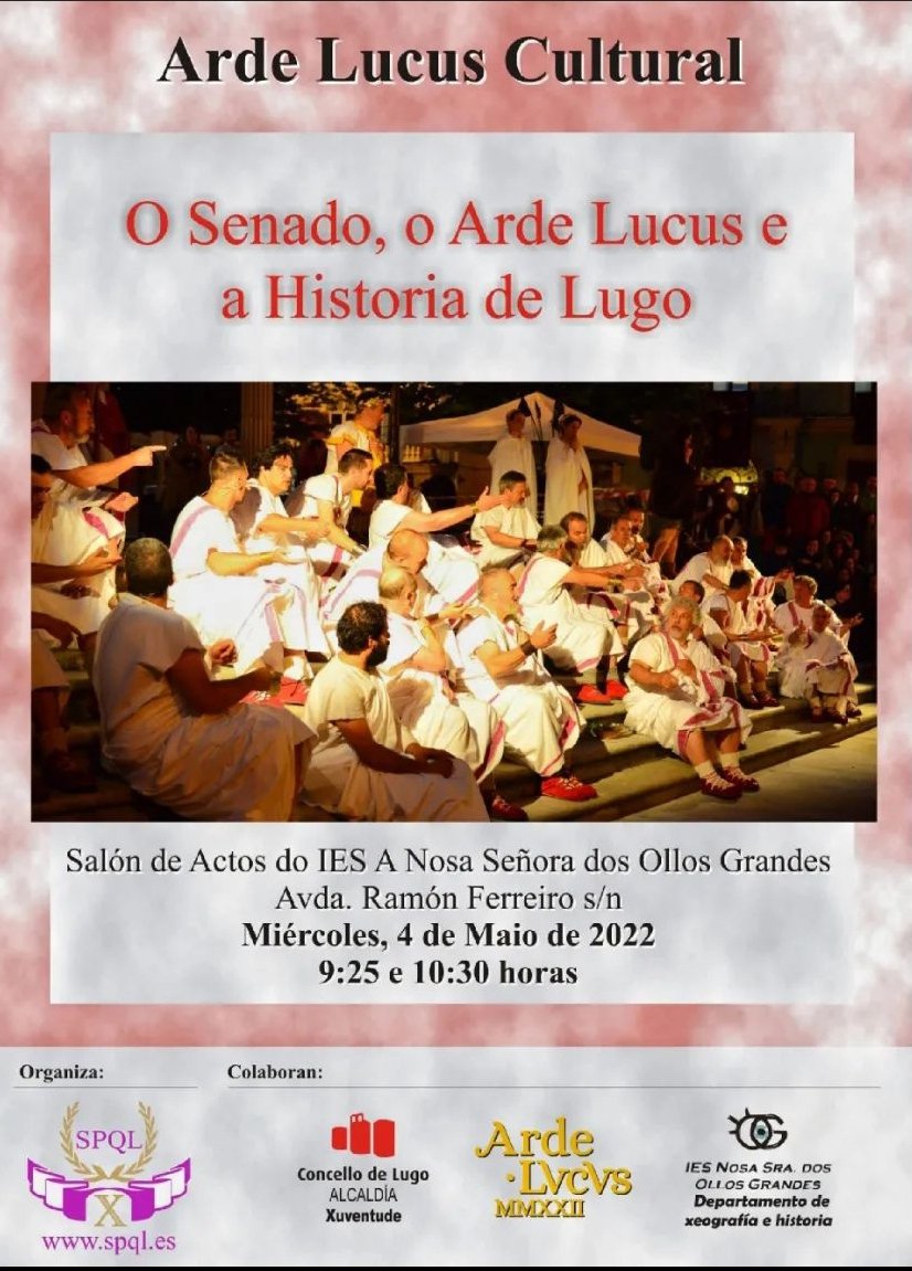 Conferencia «O Senado, o Arde Lucus e a Historia de Lugo»