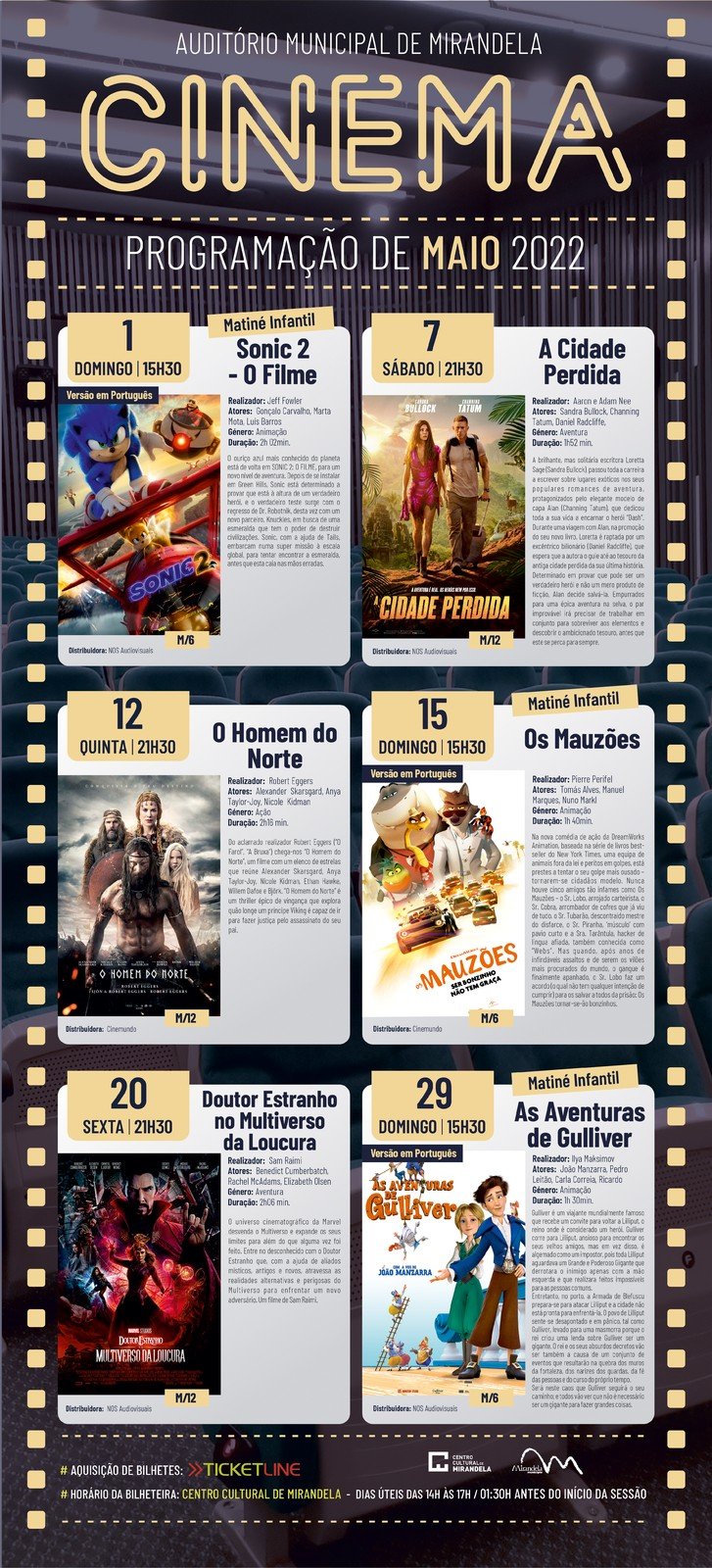 Cinema em Mirandela - Maio 2022