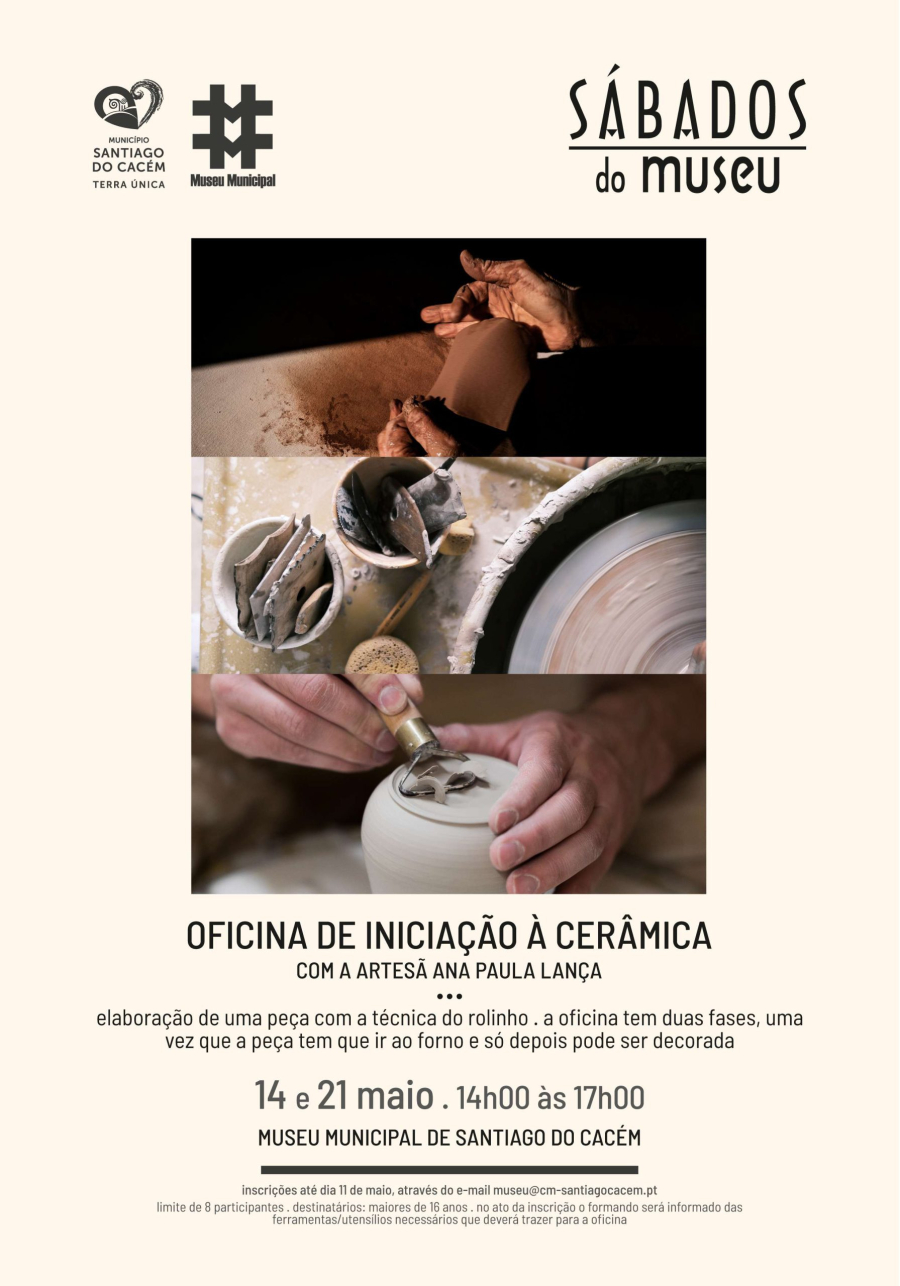Os Sábados do Museu – Oficina de iniciação à cerâmica com Ana Paula Lança