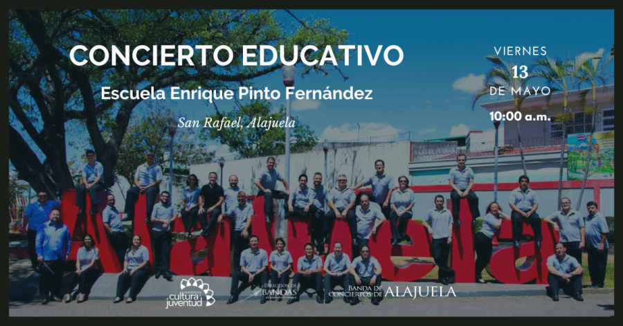 Concierto Educativo en la escuela Enrique Pinto Fernández| Banda de Conciertos de Alajuela