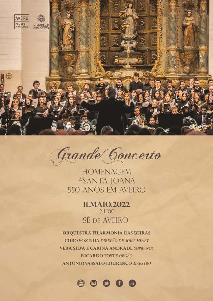 Grande Concerto de Homenagem a Santa Joana – 550 Anos em Aveiro