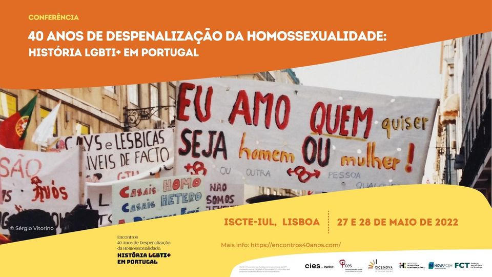 Conferência 40 anos de Despenalização da Homossexualidade: História LGBTI+ em Portugal