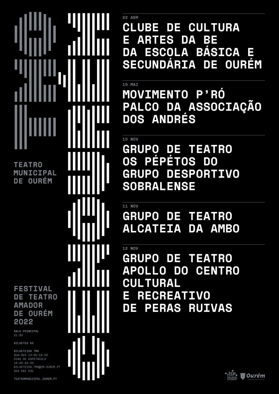 TMO  Teatro Municipal de Ourém – Setembro 2022 - Município de Ourém