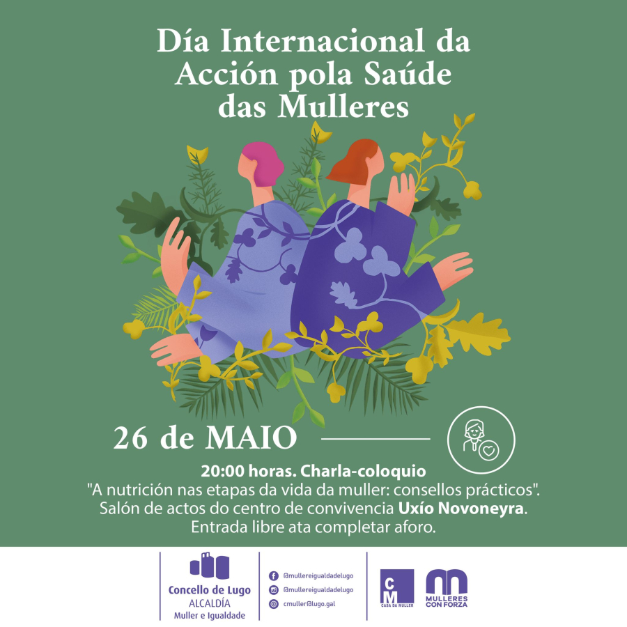 Charla «A nutrición nas etapas da vida da muller»
