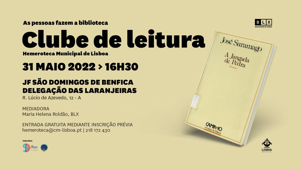 Clube de Leitura da Hemeroteca | A Jangada de Pedra de José Saramago