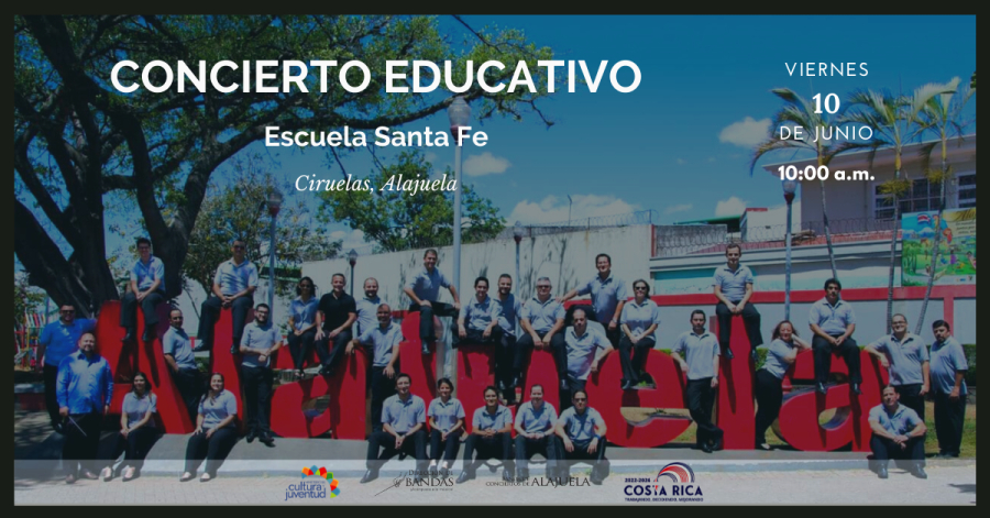 Concierto Educativo en la Escuela Santa Fe | Banda de Conciertos de Alajuela