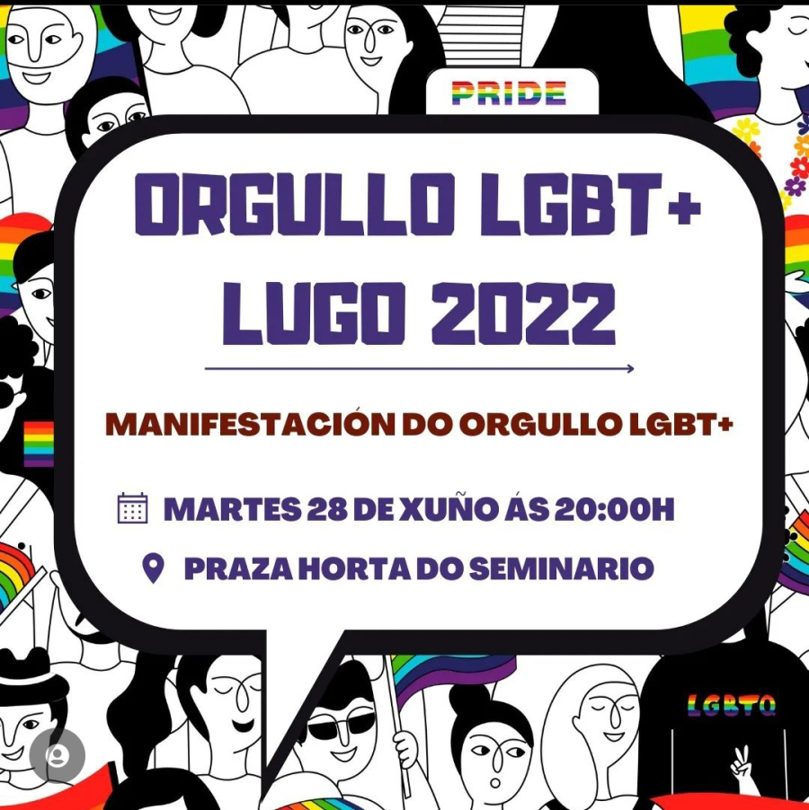 Manifestación do Orgullo LGBT+ en Lugo
