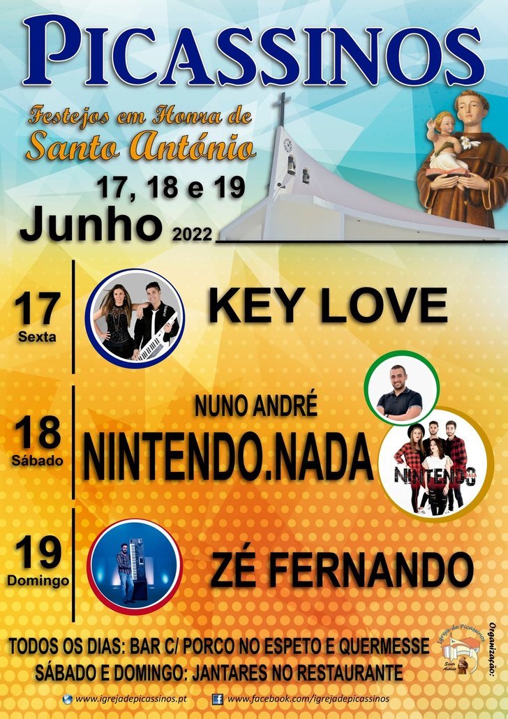 Festejos em Honra de Santo António 2022 - Dias 17, 18 e 19 de Junho