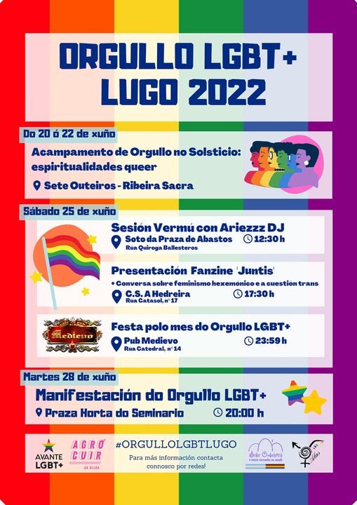 Actividades Orgullo LGBT+ Lugo 2022